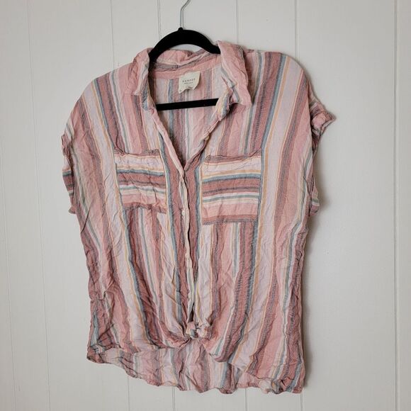 Harper Button Down with front tie - Picture 5 of 5